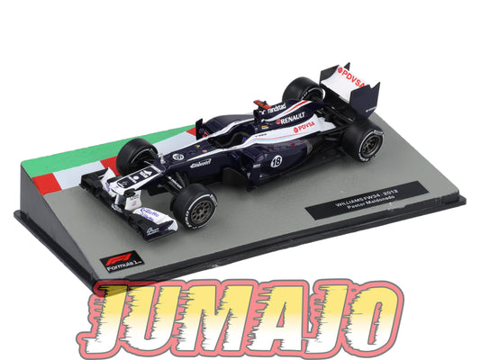 FOR5 Voiture eaglemoss 1/43 F1 Formule 1 : WILLIAMS FW34 2012 Pastor #18