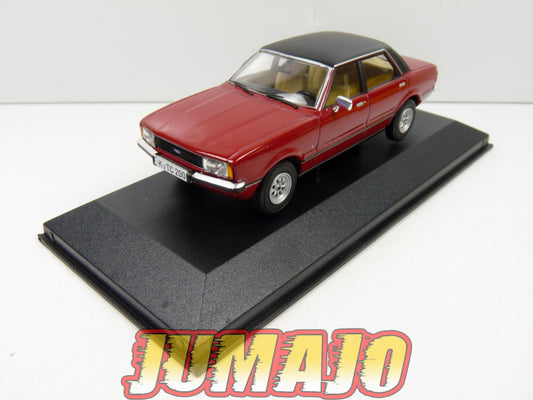 FRD5 voiture 1/43 CORGI VANGUARDS : FORD TAUNUS TC2 2.0 Ghia rouge