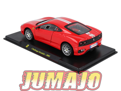FVQ316 Voiture 1/24 BURAGO HACHETTE FERRARI Challenge Stradale 2003