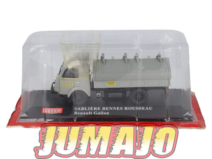 GM22 Camion 1/43 IXO HACHETTE Garage moderne : RENAULT Galion Sablière Bennes Rousseau