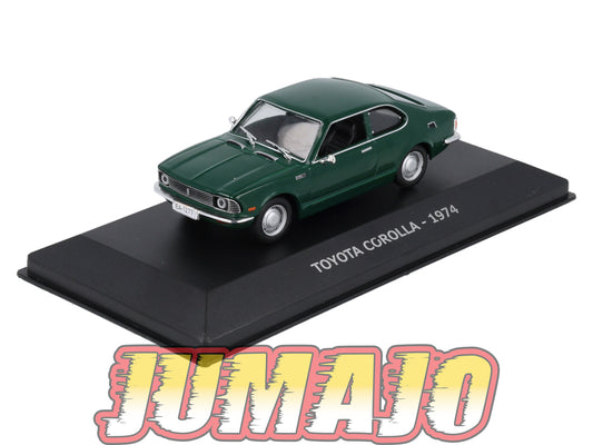 HAC48 1/43 NOREV Hachettes GRECE : TOYOTA Corolla 1974 Verte