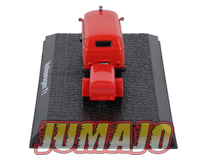 HO7 voitures 1/87 HO Allemagne VOLKSWAGEN T1 Pompiers Avec Remorque