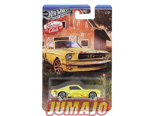HW18 voiture 1/64 HOT WHEELS SILVER SERIES VINTAGE CLUB 65 MUSTANG FASTBACK