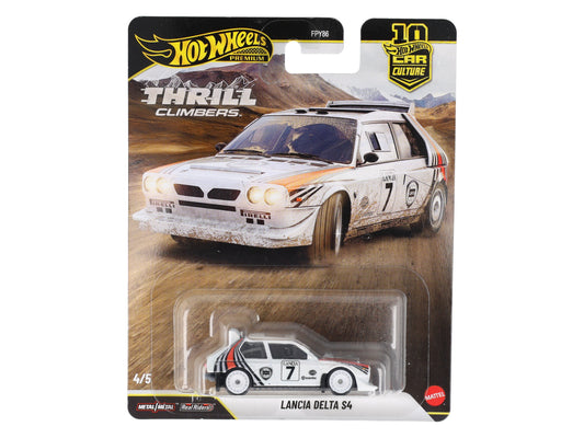 HW1 voiture 1/64 HOT WHEELS PREMIUM THRILL CLIMBERS LANCIA Delta S4 #7