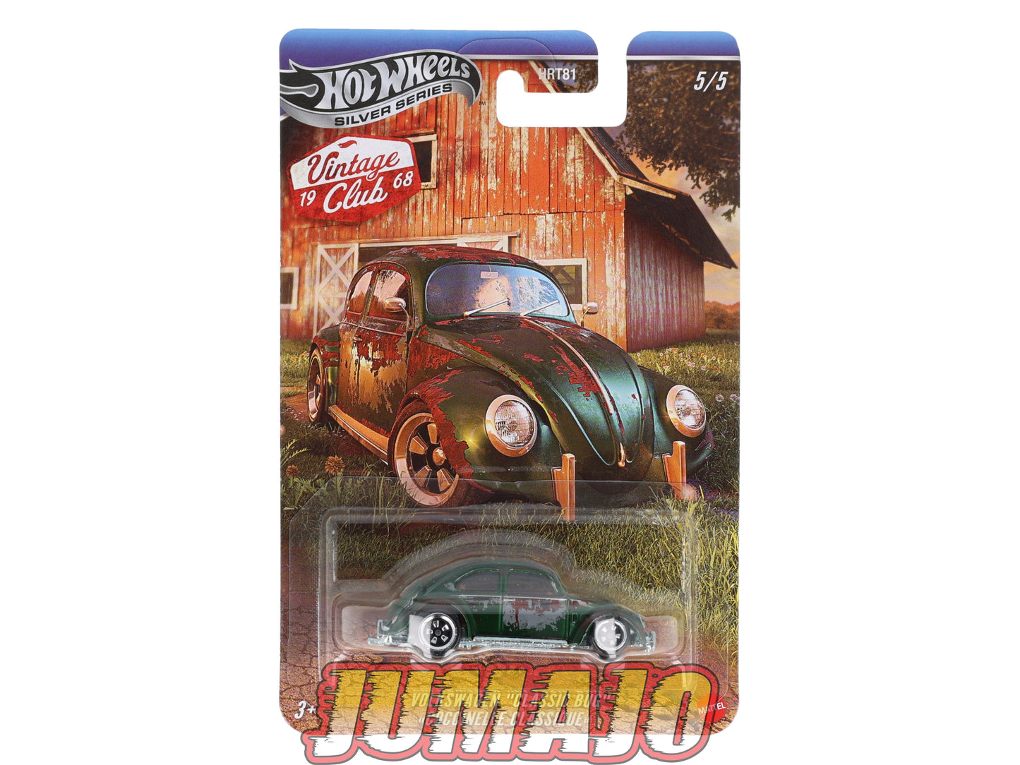 HW22 voiture 1/64 HOT WHEELS SILVER SERIES VINTAGE CLUB CHASE CHASSIS METAL VOLKSWAGEN COCCINELLE