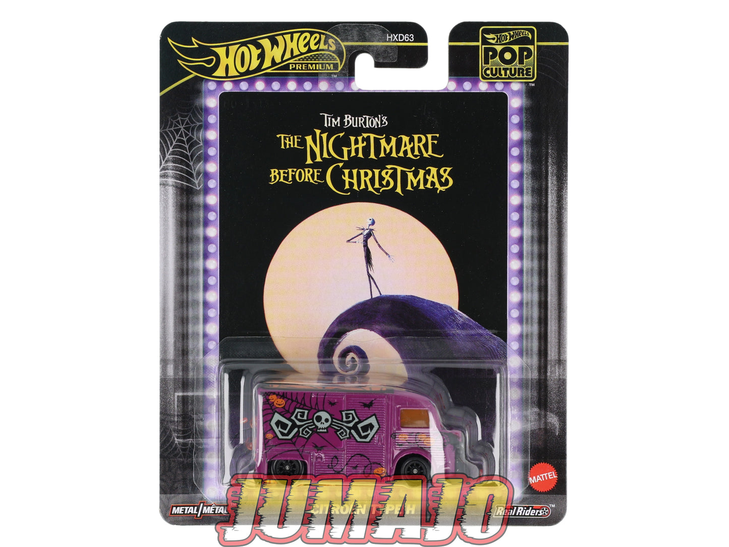 HW4 voiture 1/64 HOT WHEELS POP CULTURE CITROEN TYPE H THE NIGHTMARE BEFORE CHRISTMAS