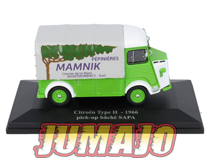 HY21 1/43 ELIGOR Hachette CITROEN Type H Pick-up bâché SAPA MAMNIK 1966