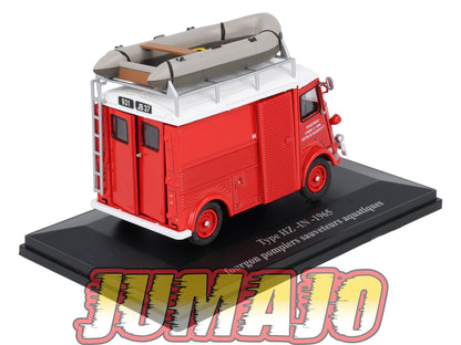 HY44 1/43 ELIGOR Hachette CITROEN Type HZ-IN Pompiers sauveteurs aquatiques 1965