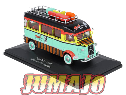 HY57 1/43 ELIGOR Hachette CITROEN Type HZ Autocar d'orchestre 1959