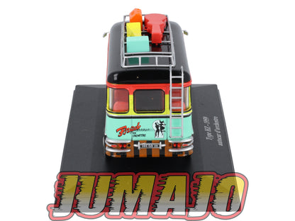HY57 1/43 ELIGOR Hachette CITROEN Type HZ Autocar d'orchestre 1959