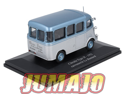 HY9 1/43 ELIGOR Hachette CITROEN Type H Carrosserie Le Bastard 1952