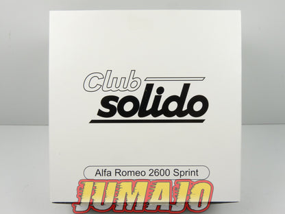 IDO2 Voiture 1/43 Club solido : ALFA ROMEO 2600 Sprint