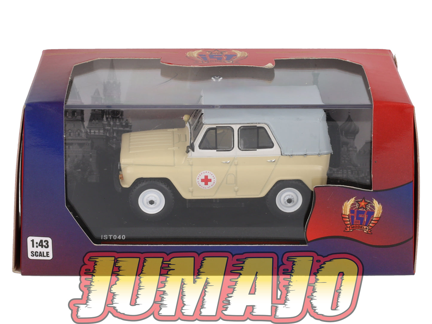 IST40 1/43 IXO IST Models UAZ 469 BG Croix Rouge 1977