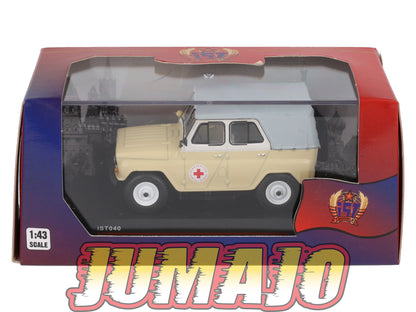 IST40 1/43 IXO IST Models UAZ 469 BG Croix Rouge 1977