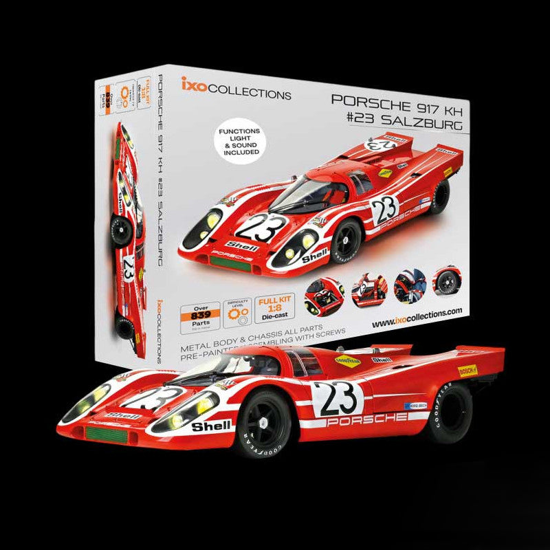 IXC8 Voiture 1/8 IXO Kit à monter : Porsche 917 Salzbourg #23