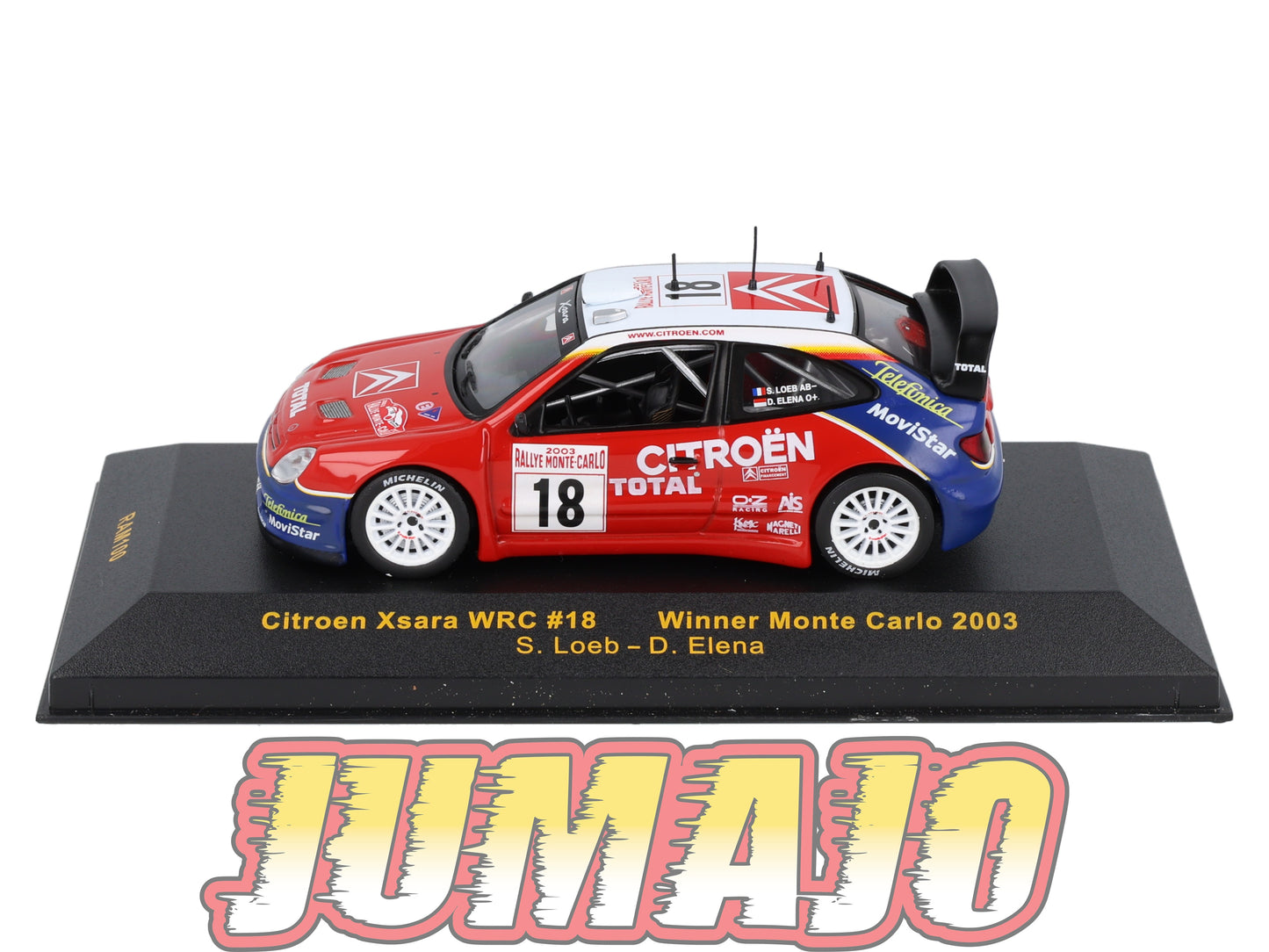 IXO100 Voiture 1/43 IXO Models Rallye : CITROEN Xsara WRC #18 Winner 2003 S.Loeb