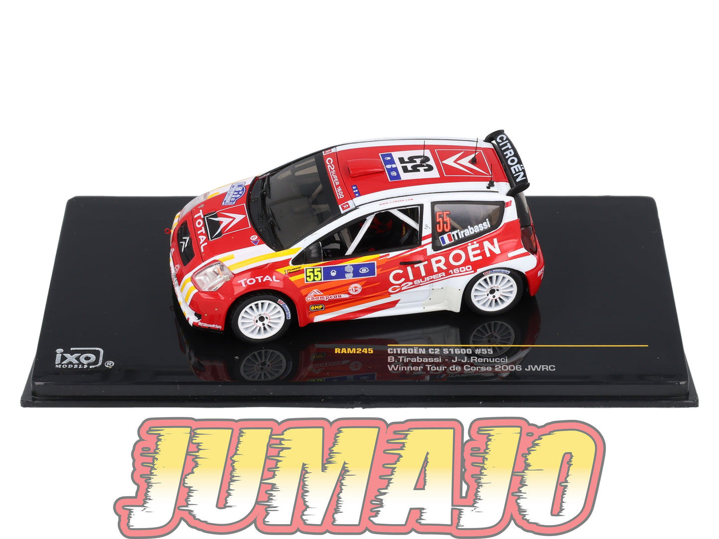 IXO245 Voiture 1/43 IXO Models Rallye : CITROEN C2 S1600 B.Tirabassi 2006 Corse #55