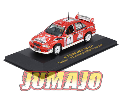 IXO305 Voiture 1/43 IXO Models Rallye : MITSUBISHI Lancer Evo 6.5 #7 2001 T.Makinen