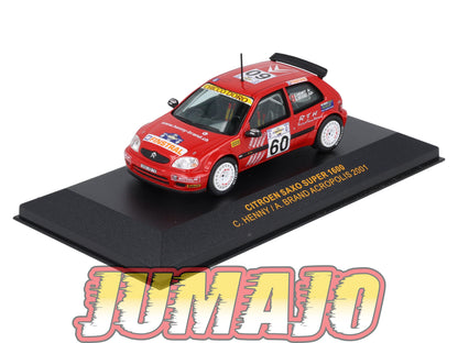 IXO401 Voiture 1/43 IXO Models Rallye : CITROEN Saxo Super 1600 2001 #60 C.Henny