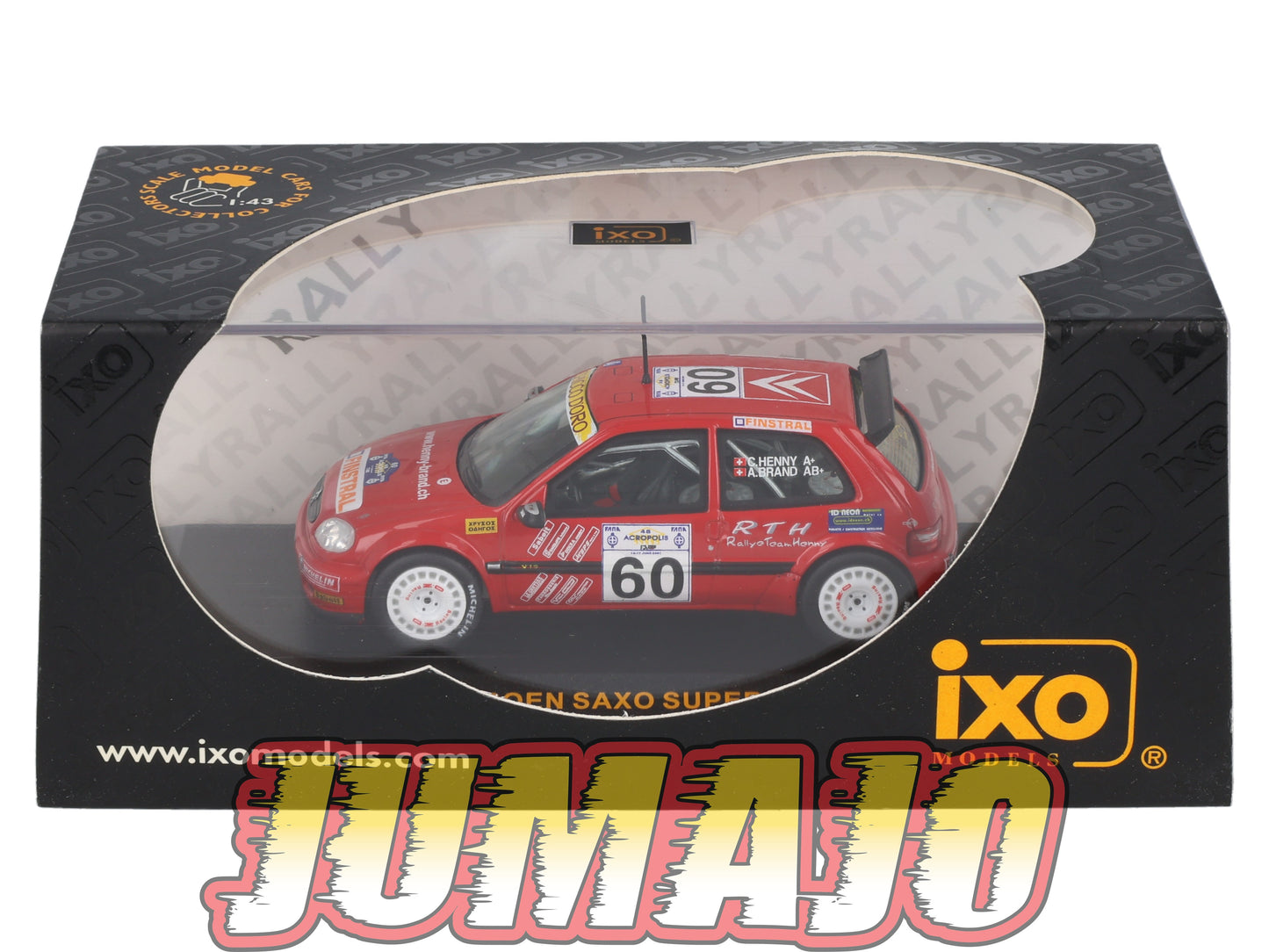 IXO401 Voiture 1/43 IXO Models Rallye : CITROEN Saxo Super 1600 2001 #60 C.Henny