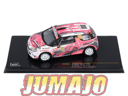 IXO460 Voiture 1/43 IXO Models Rallye CITROEN DS3 R3 D.Elena Monte-carlo #100