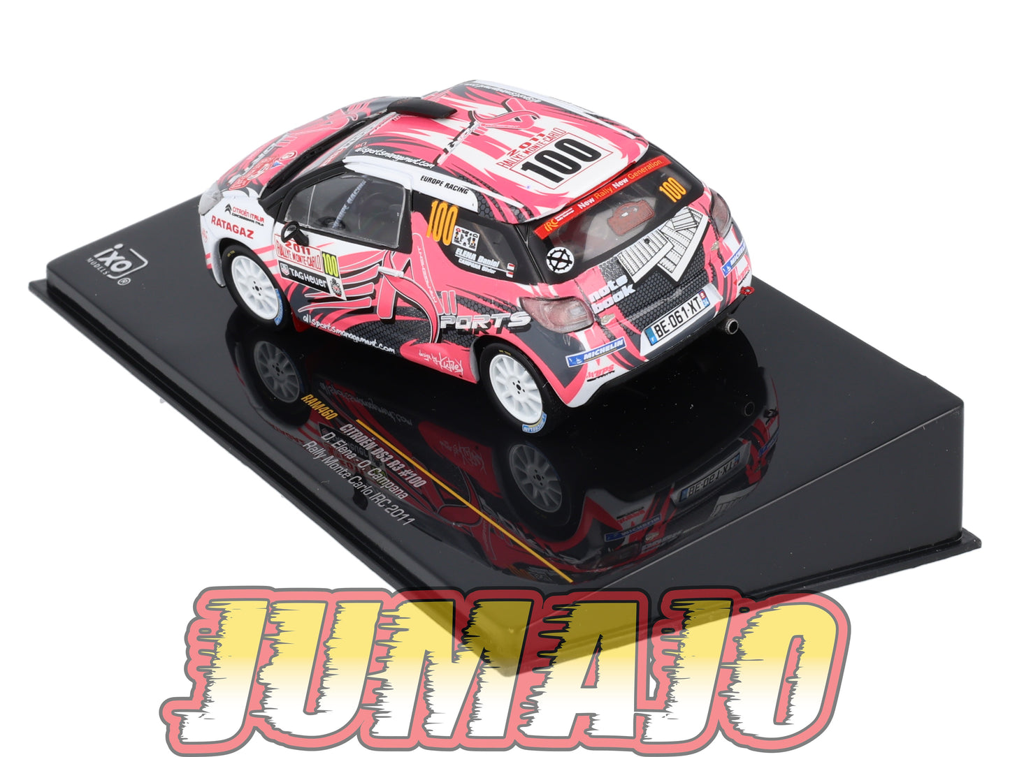 IXO460 Voiture 1/43 IXO Models Rallye CITROEN DS3 R3 D.Elena Monte-carlo #100