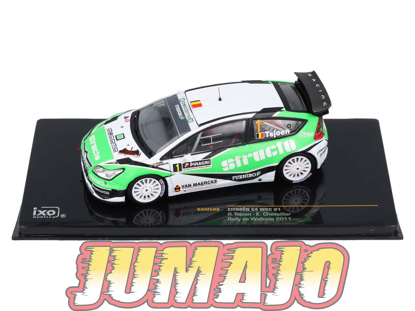 IXO508 Voiture 1/43 IXO Models Rallye CITROEN C4 WRC P.Tsjoen 2011 Wallonie #1