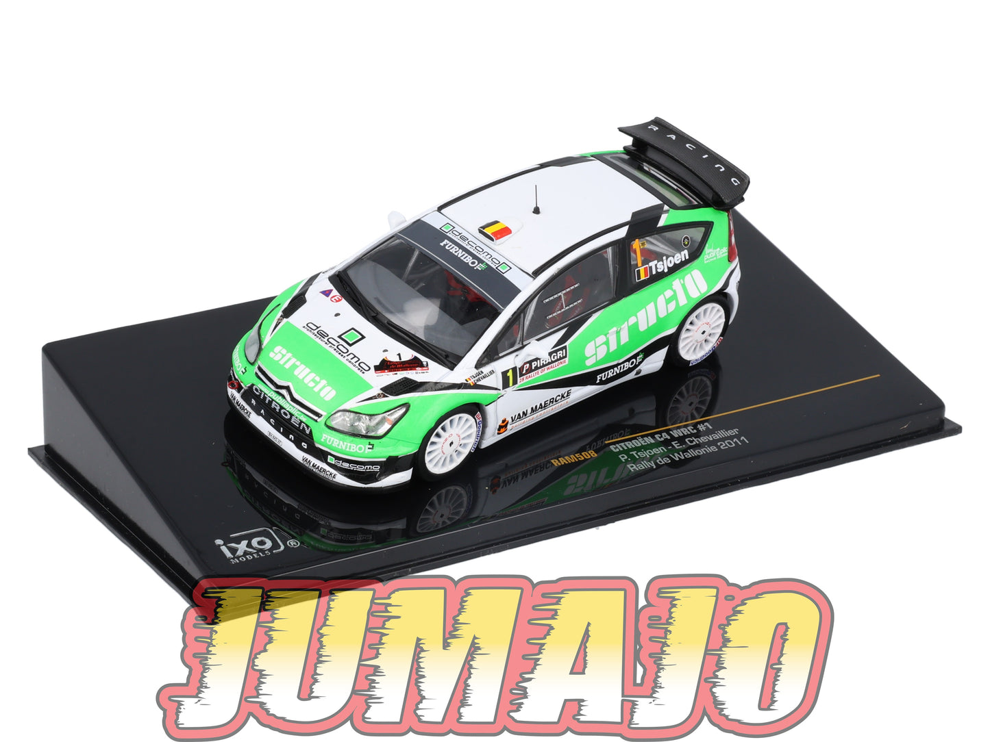 IXO508 Voiture 1/43 IXO Models Rallye CITROEN C4 WRC P.Tsjoen 2011 Wallonie #1