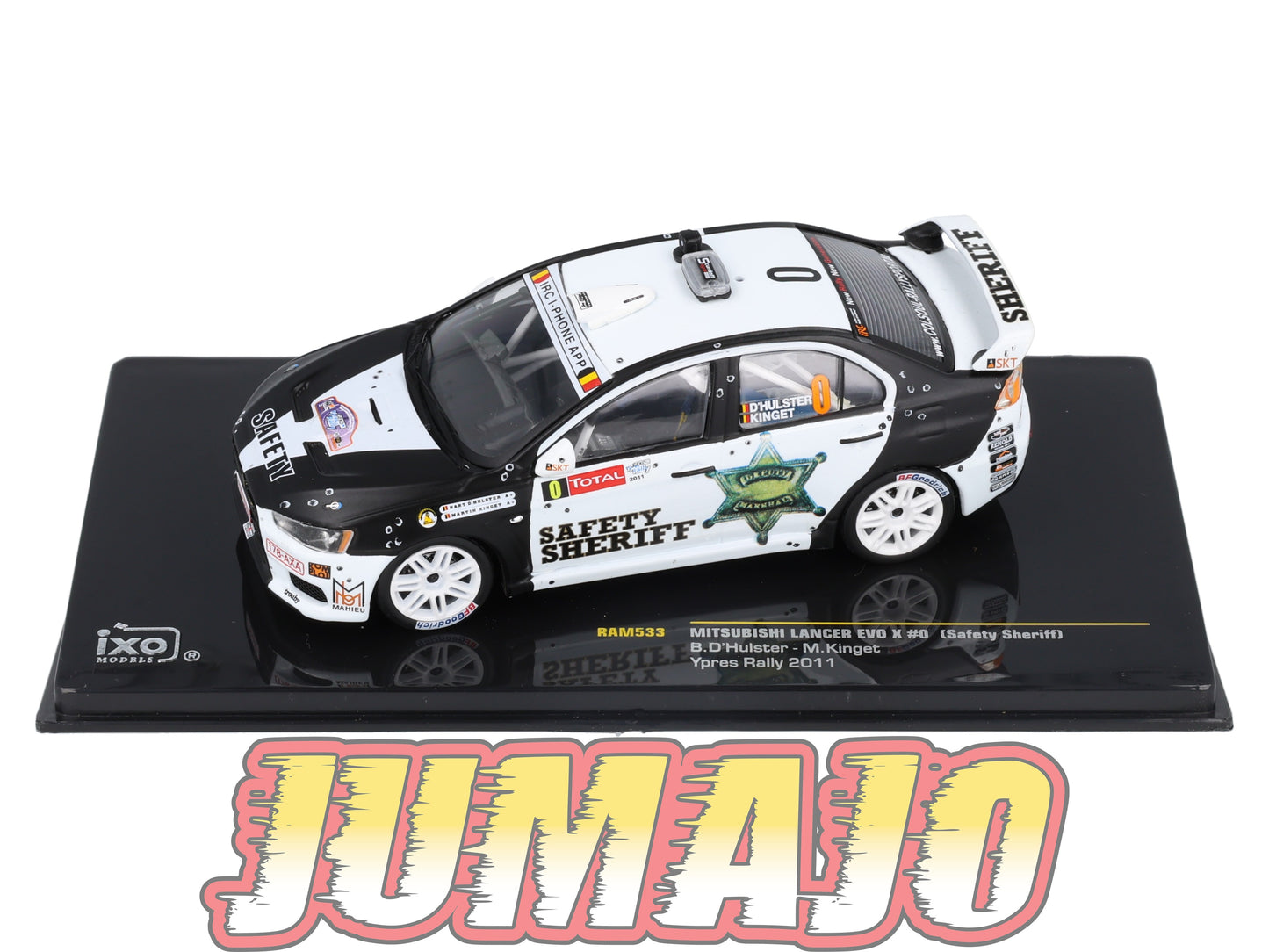 IXO533 Voiture 1/43 IXO Models Rallye MITSUBISHI Lancer Evo X Safety Sheriff 2011