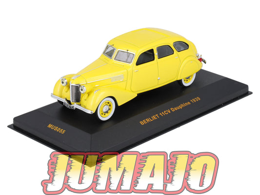 IXO55 Voiture 1/43 IXO Museum : BERLIET 11CV Dauphine 1939