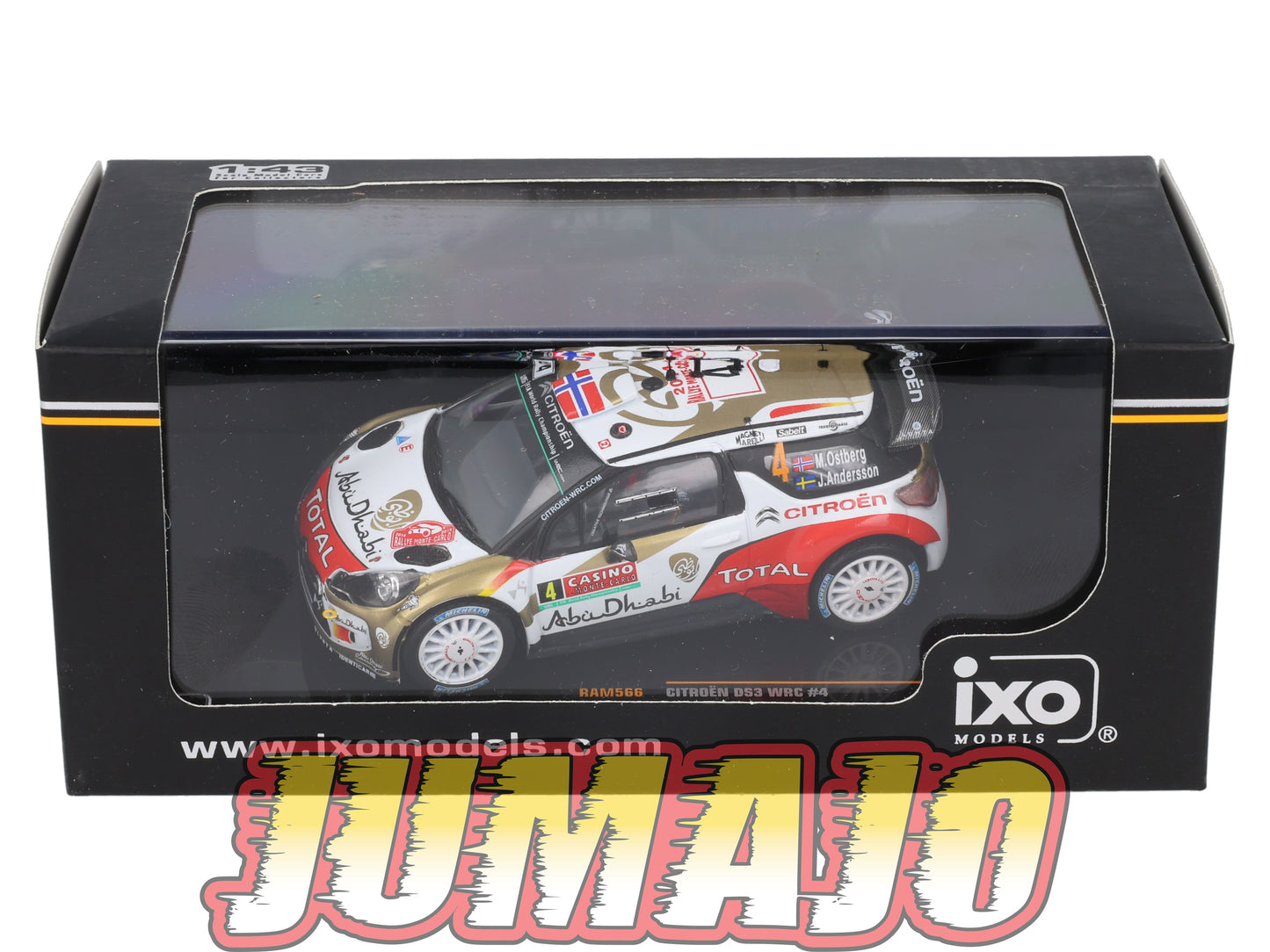 IXO566 Voiture 1/43 IXO Models Rallye CITROEN DS3 M.Ostberg Monte-carlo 2014 #4