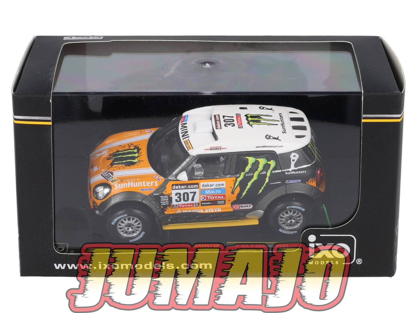 IXO575 Voiture 1/43 IXO Models Rallye MINI ALL 4 Racing Dakar 2013 L.Movitskly #307