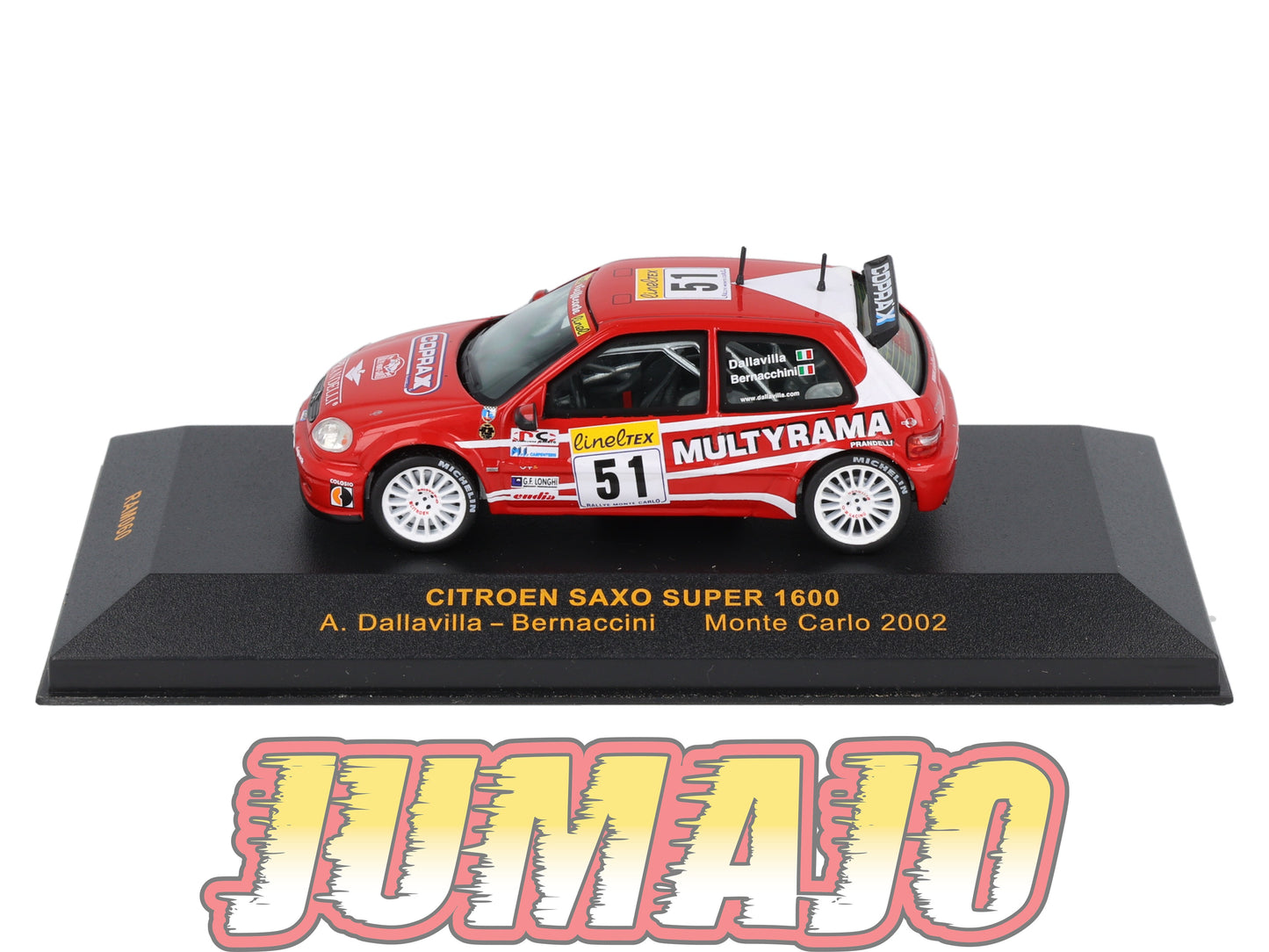 IXO60 Voiture 1/43 IXO Models Rallye : CITROEN Saxo Super 1600 #51 2002 A.Dallavilla