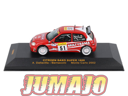 IXO60 Voiture 1/43 IXO Models Rallye : CITROEN Saxo Super 1600 #51 2002 A.Dallavilla