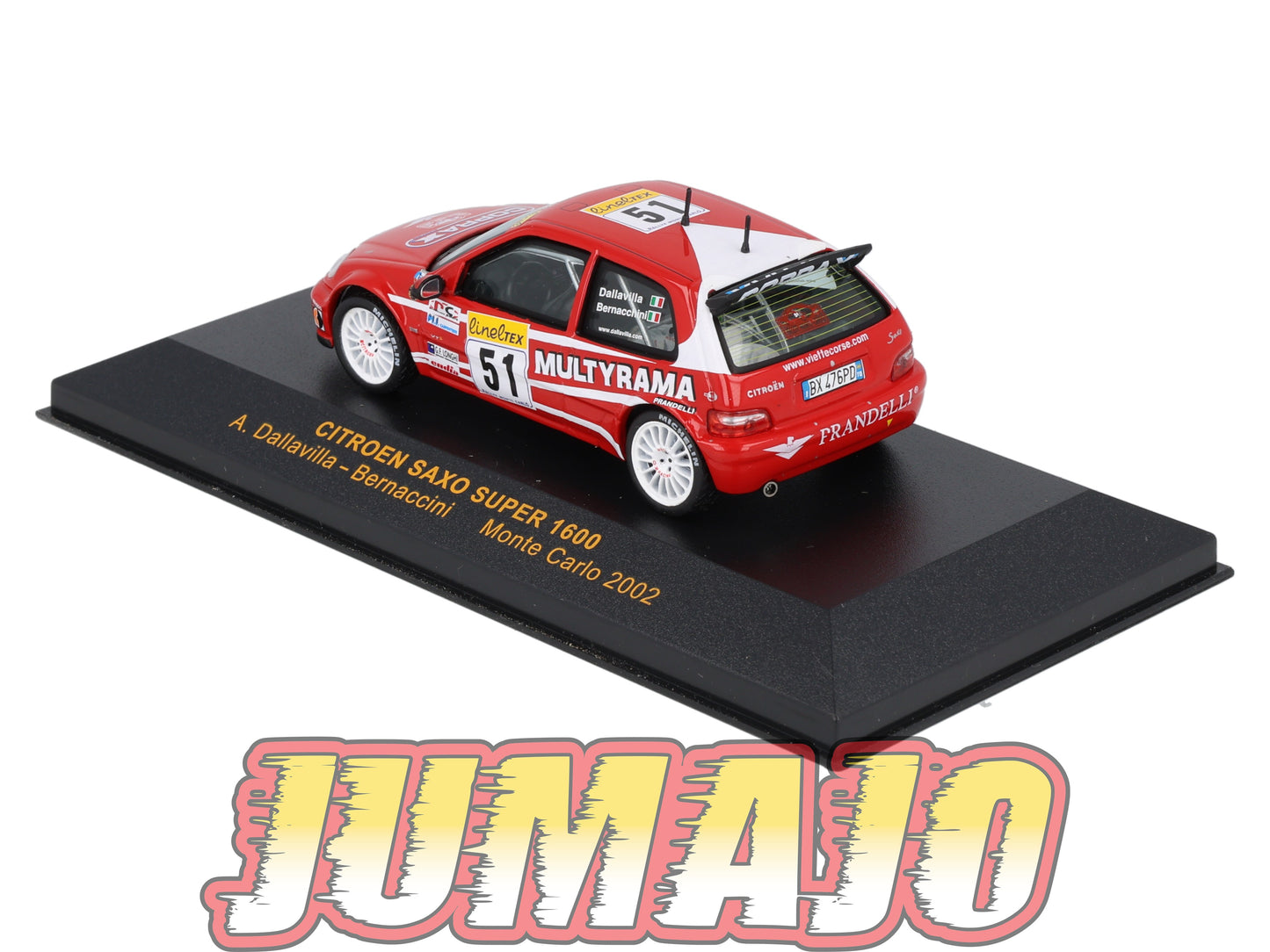 IXO60 Voiture 1/43 IXO Models Rallye : CITROEN Saxo Super 1600 #51 2002 A.Dallavilla