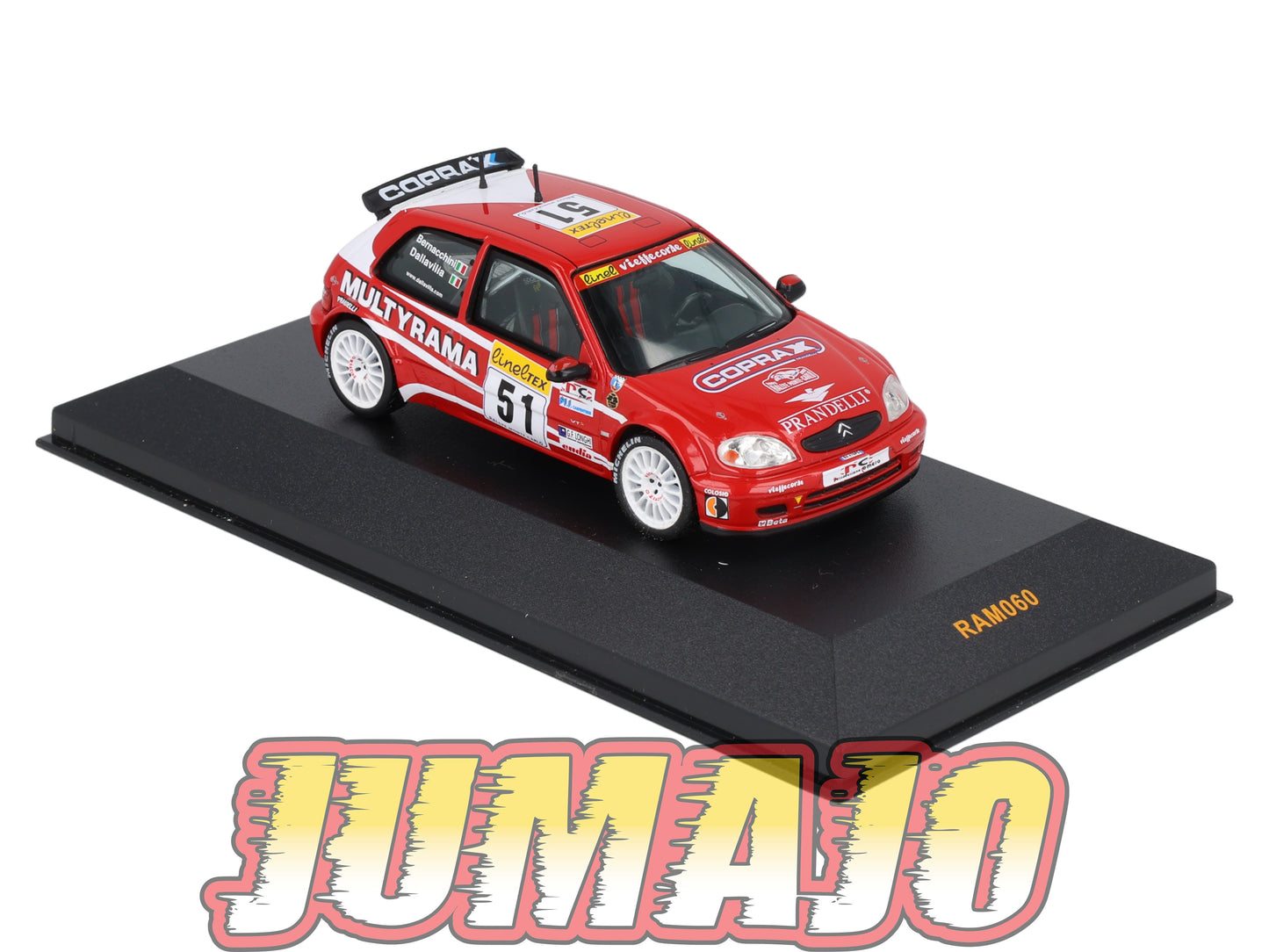 IXO60 Voiture 1/43 IXO Models Rallye : CITROEN Saxo Super 1600 #51 2002 A.Dallavilla