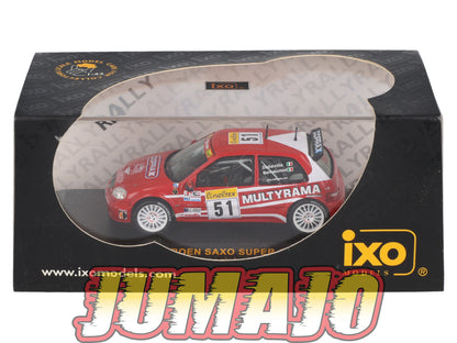 IXO60 Voiture 1/43 IXO Models Rallye : CITROEN Saxo Super 1600 #51 2002 A.Dallavilla