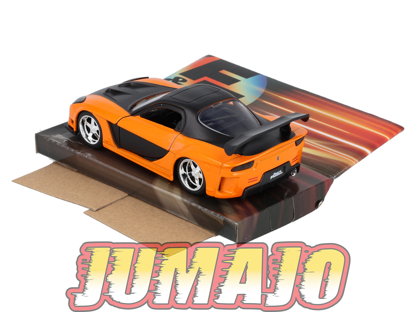 JAD38 Voiture JADA Toys 1/32 Fast & Furious : Han's MAZDA RX-7 blister abimé