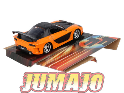 JAD38 Voiture JADA Toys 1/32 Fast & Furious : Han's MAZDA RX-7 blister abimé