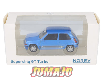 JC19 Voiture 1/43 JET-CAR NOREV : RENAULT Supercinq GT Turbo Bleue