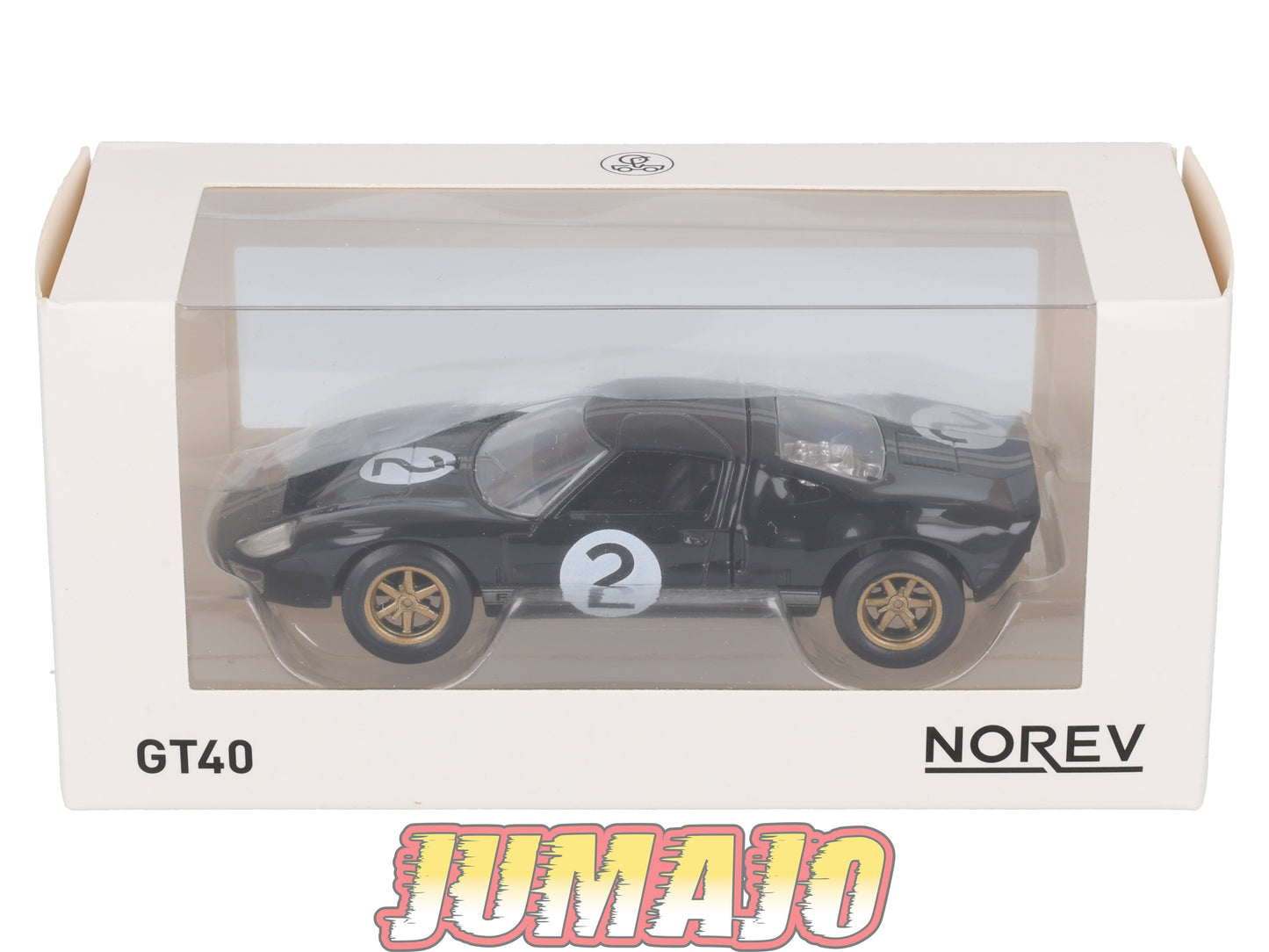 JC24 Voiture 1/43 JET-CAR NOREV : FORD GT40 #2 noire