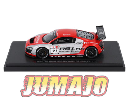 JPC13 voiture 1/43 EBBRO JAPON : AUDI R8 LMS Hitotsuyama racing 2011 #21