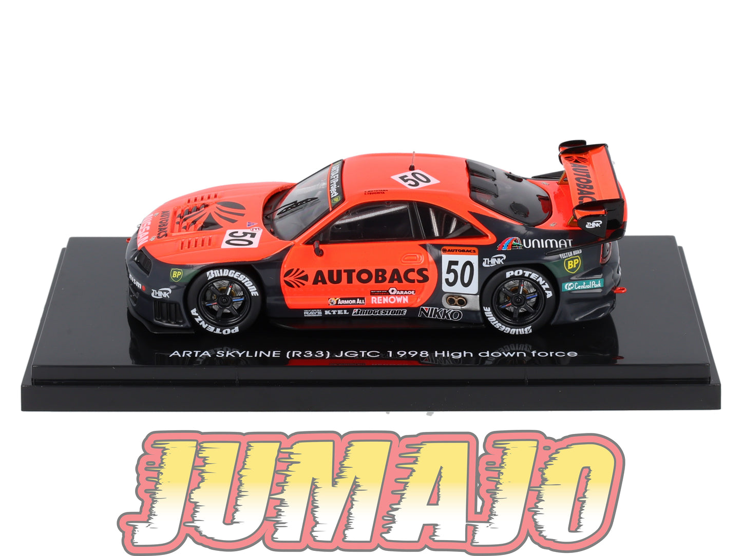 JPC19 voiture 1/43 EBBRO JAPON : NISSAN Arta Skyline R33 JGTC 1998 #50 High down face