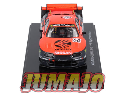 JPC19 voiture 1/43 EBBRO JAPON : NISSAN Arta Skyline R33 JGTC 1998 #50 High down face