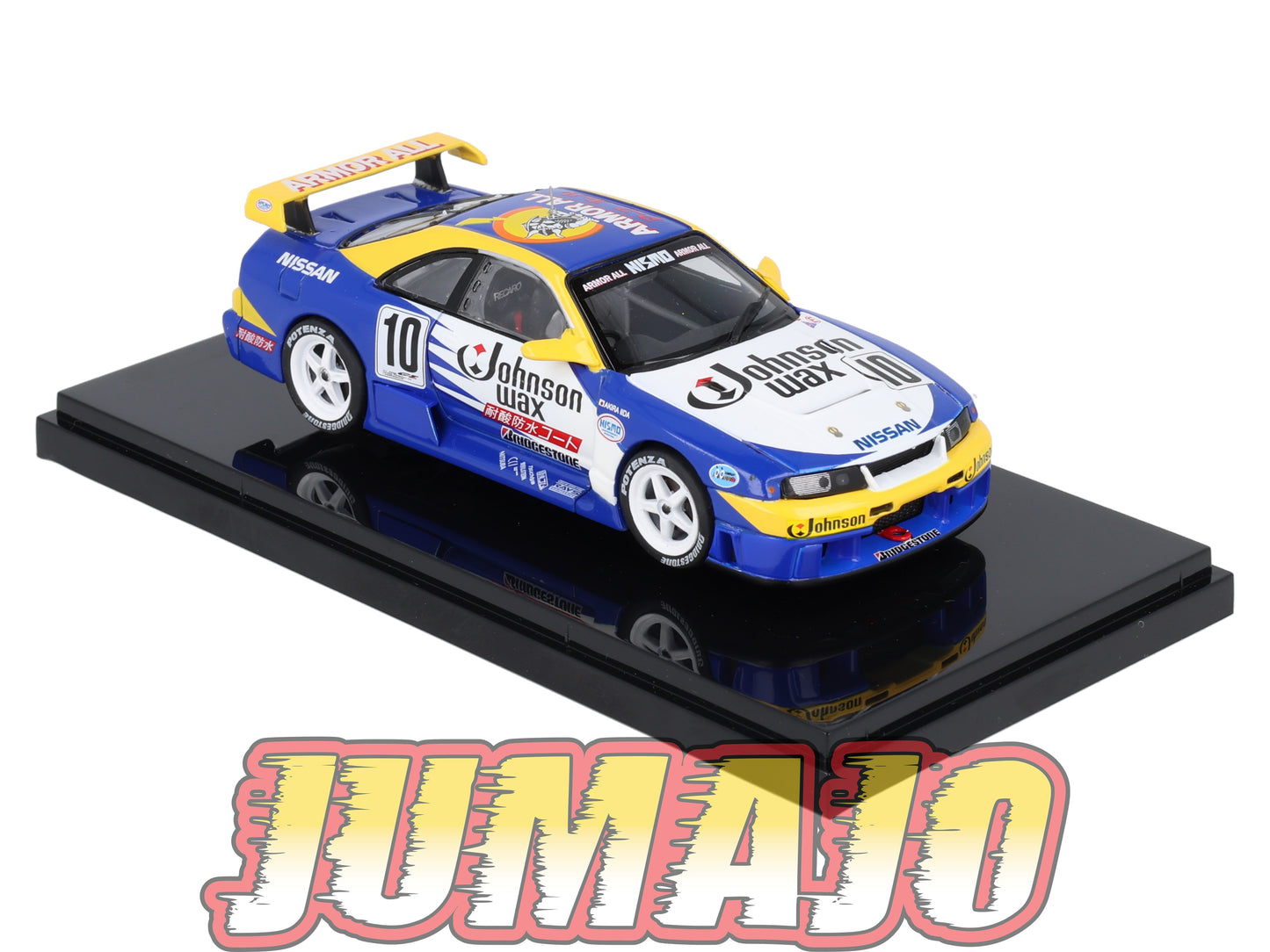 JPC22 voiture 1/43 EBBRO JAPON : NISSAN Skyline Johnson R33 JGTC 1995 #10