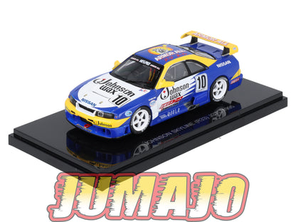 JPC22 voiture 1/43 EBBRO JAPON : NISSAN Skyline Johnson R33 JGTC 1995 #10