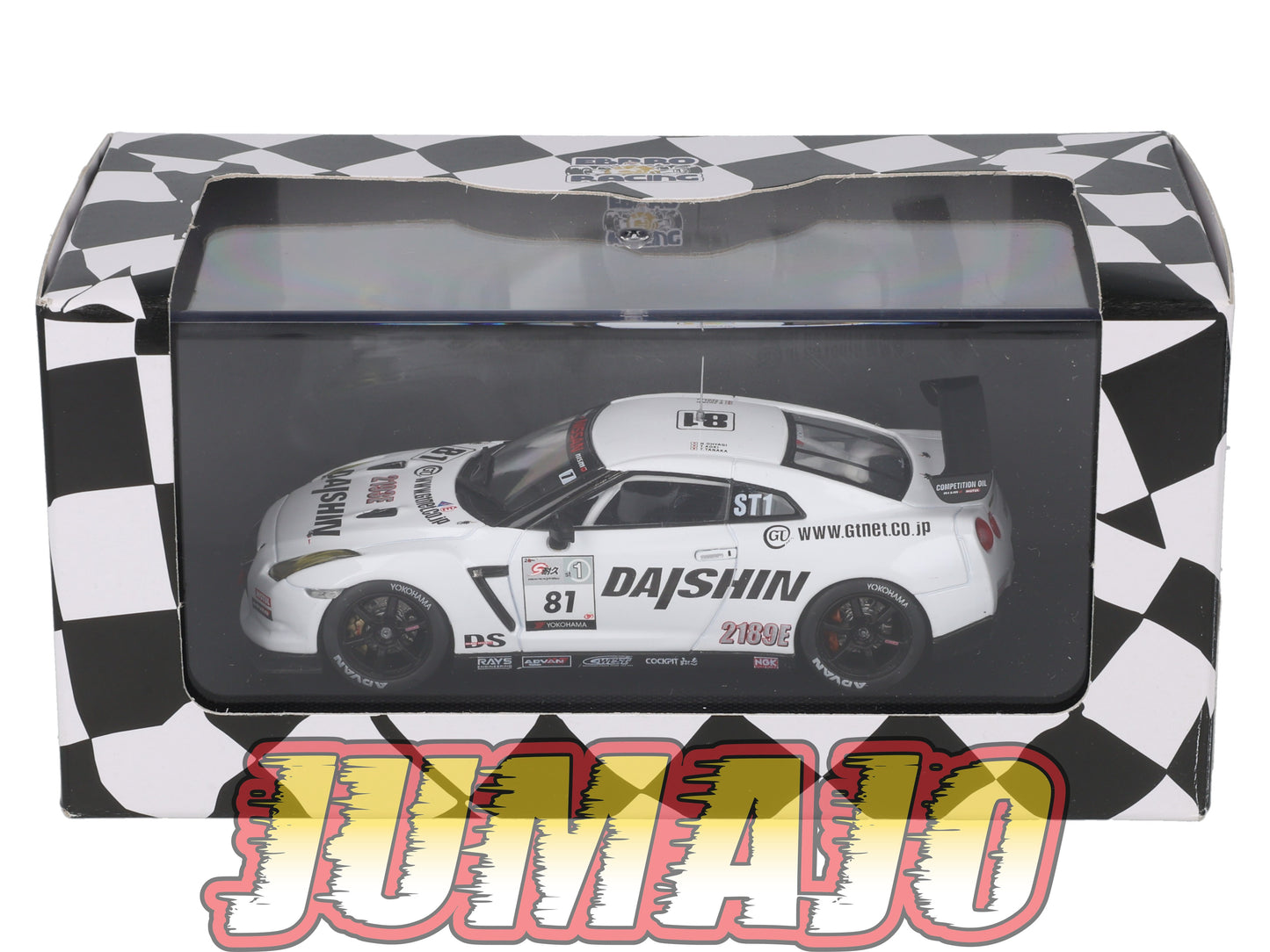 JPC24 voiture 1/43 EBBRO JAPON : NISSAN Daishin R35 GT-R Super Taikyu 2010 #81