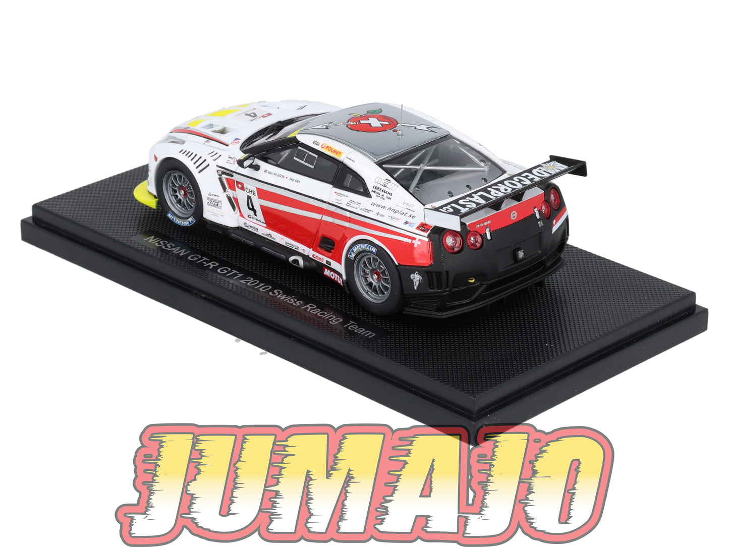 JPC25 voiture 1/43 EBBRO JAPON : NISSAN GT-R GT1 2010 #4 Swiss Racing team