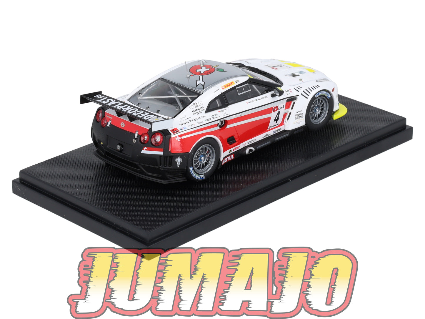 JPC25 voiture 1/43 EBBRO JAPON : NISSAN GT-R GT1 2010 #4 Swiss Racing team