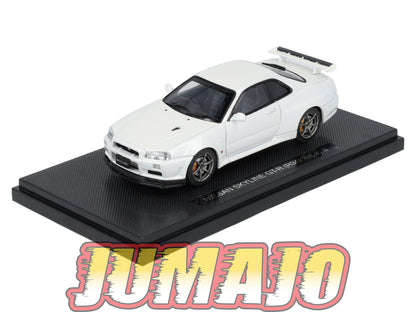 JPC7 voiture 1/43 EBBRO JAPON : NISSAN Skyline GT-R R34 Vspec II